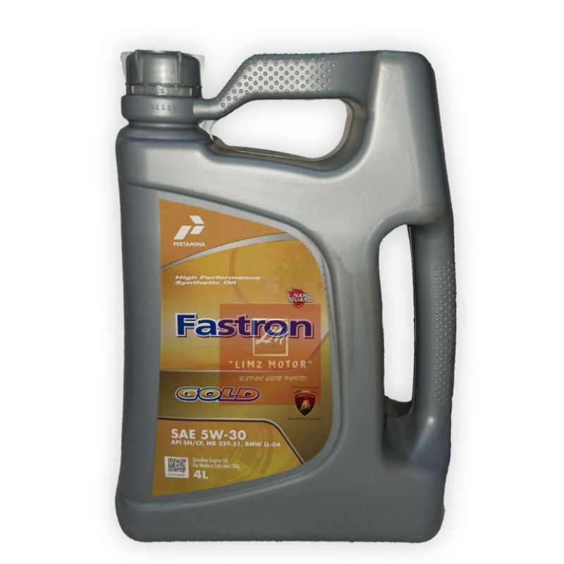 Jual Oli Pertamina Fastron Gold SAE 5W 30 API SN CF 4 Liter Original