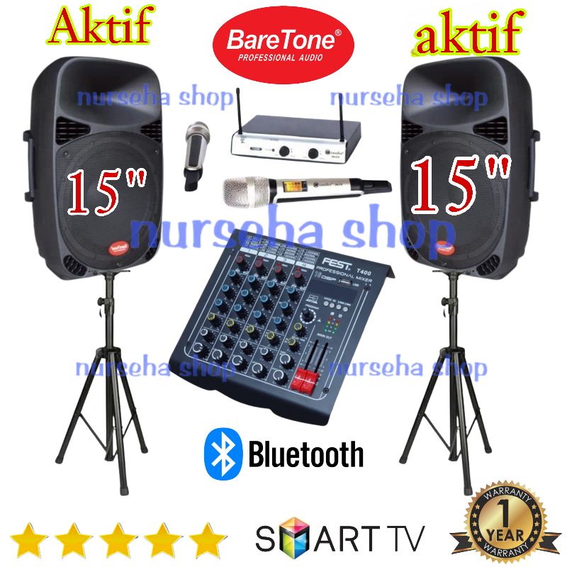 Jual Paket Sound System Karaoke Outdoor Indoor Baretone Inch