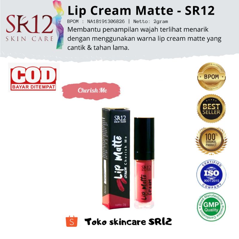 Jual Lip Matte Sr Lipstik Long Last Sweet Pink Nude Berry