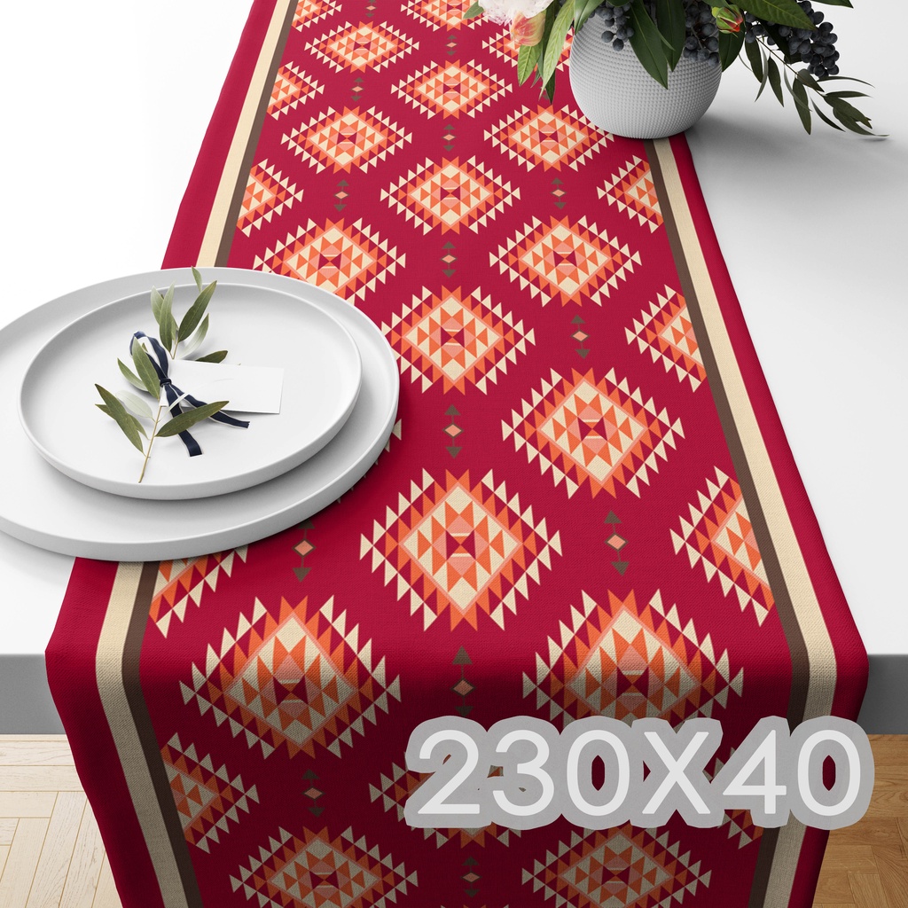 Jual TABLE RUNNER TAPLAK MEJA PRINT MOTIF TURKISH KALPADOKIA