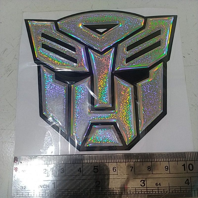 Jual Emblem Transformers Autobots Decepticon Stiker Timbul Sticker