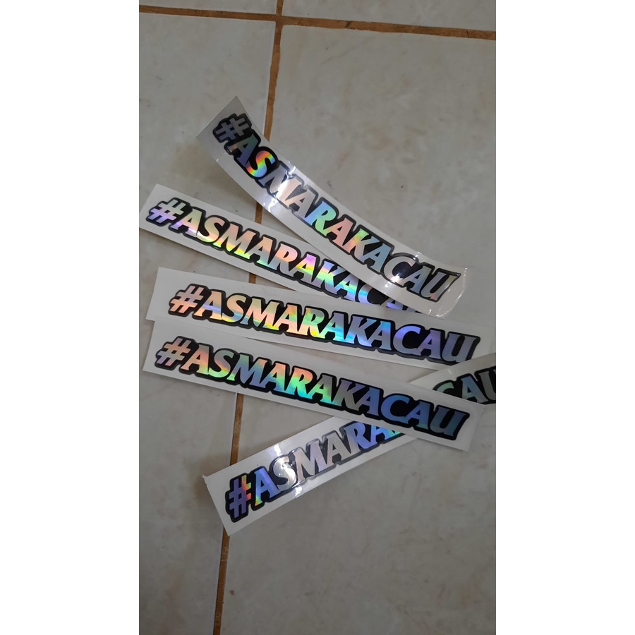 Jual STICKER ASMARA KACAU CUTTING STICKER MOTOR CUSTOM Shopee Indonesia