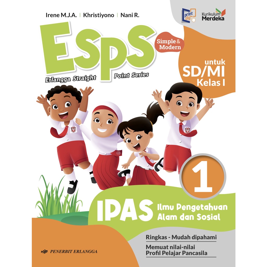 Jual ESPS IPAS KLS 1 2 3 4 5 6 KURIKULUM MERDEKA ERLANGGA Shopee