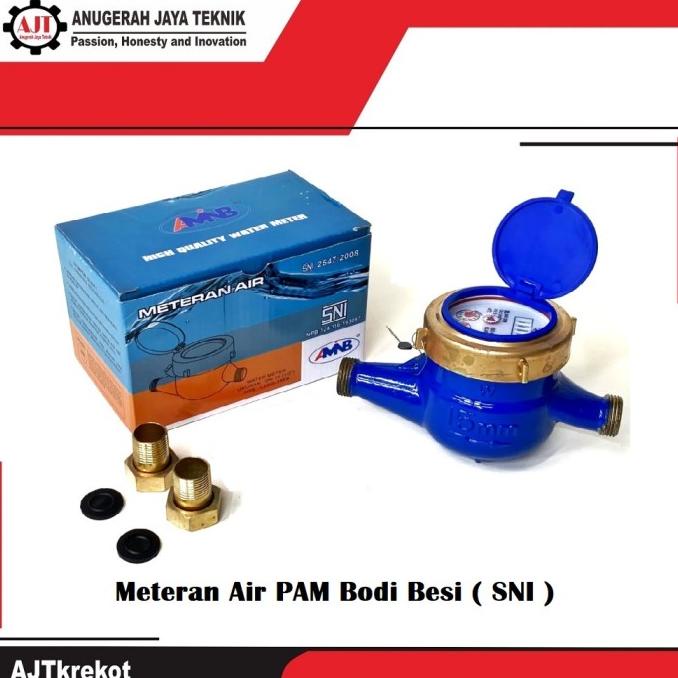 Jual Meteran Air Besi SNI AMNB Meteran Air PAM Body Besi SNI AMNB