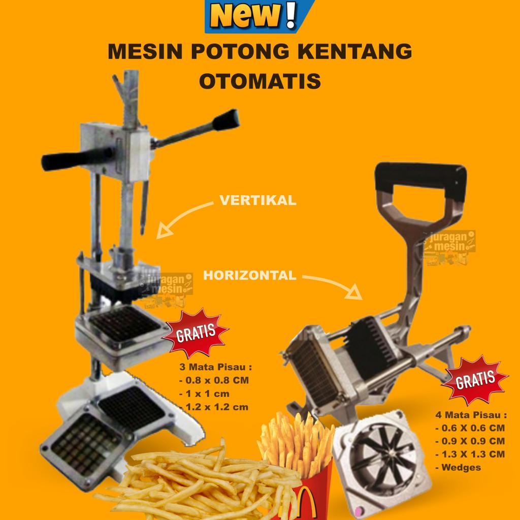 Jual Ossel Potong Kentang Stick Chip Cutter Ossel Potato Stick Porong