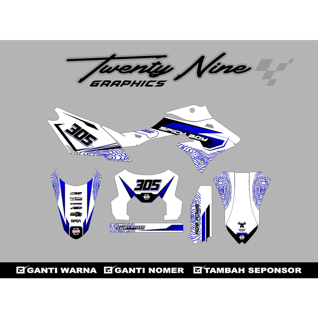 Jual DECAL STICKER KLX DTRACKER FULL BODY DESAIN COSTUM DECAL STICKER