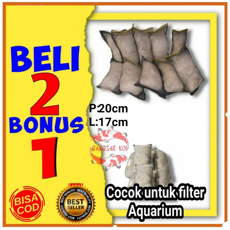 Jual Jaring Nelayan Media Filter Kolam Ikan Koi Penjernih Air Kolam