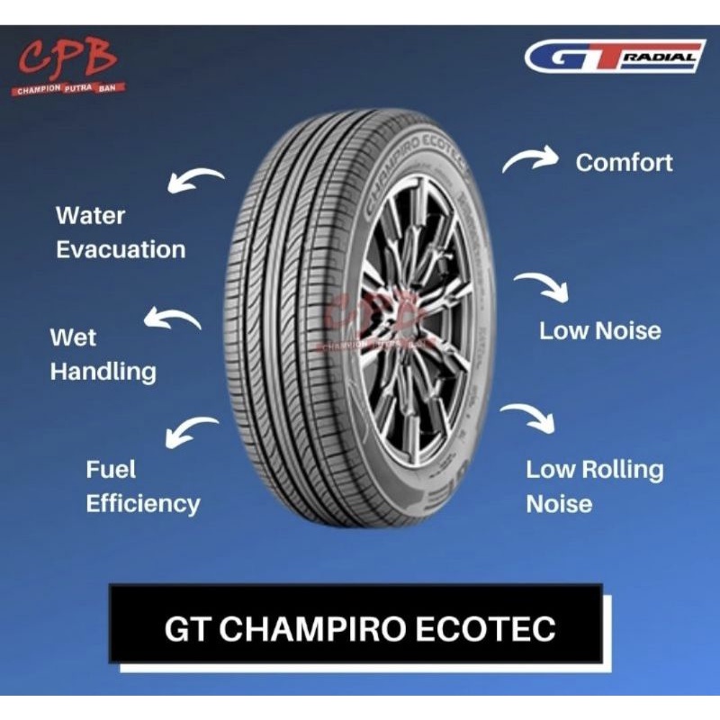 Jual Ban Mobil R Gt Champiro Ecotec Gajah Tunggal Shopee