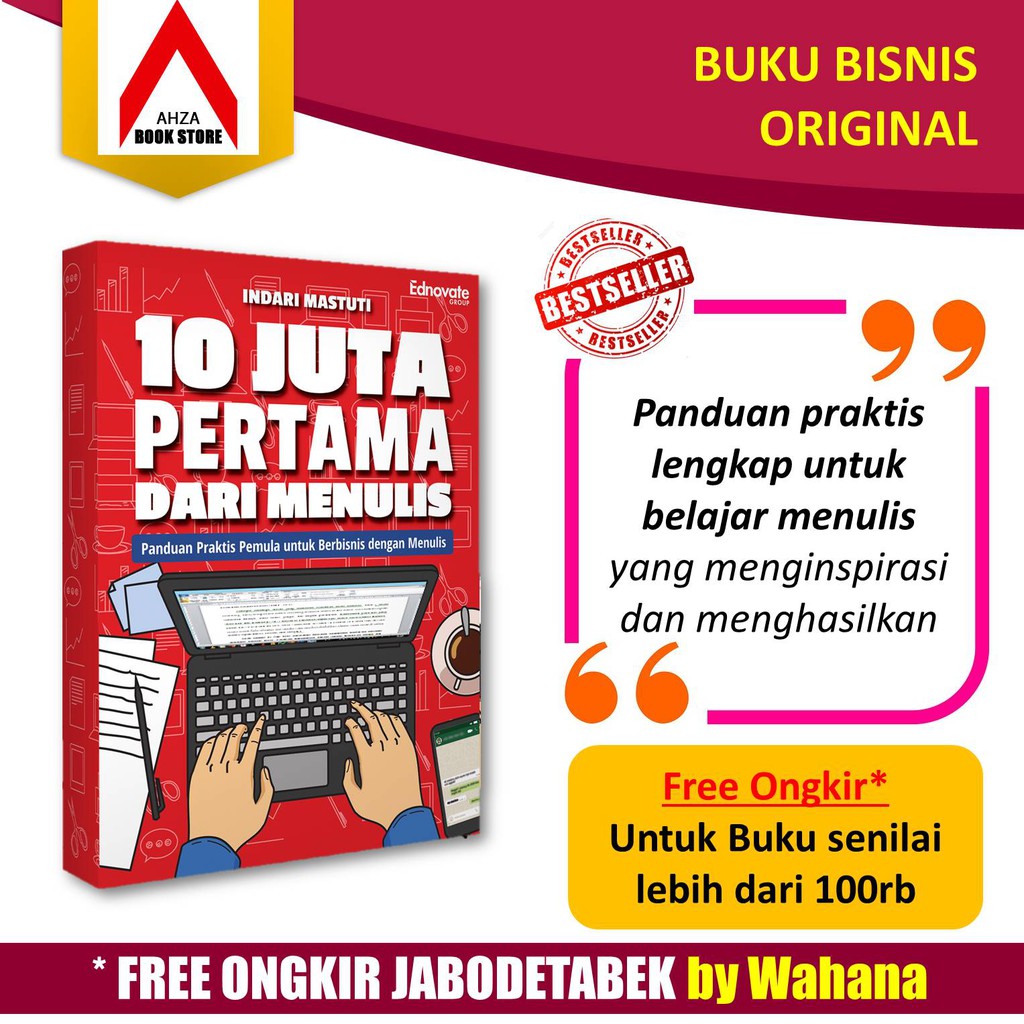 Jual Buku Bisnis Juta Pertama Dari Menulis Shopee Indonesia