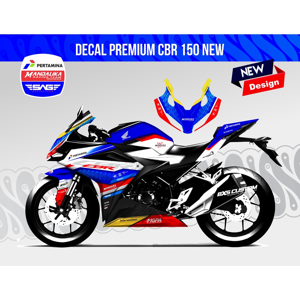 Jual Sticker Decal Full All New Cbr R Livery Mandalika Racing Team