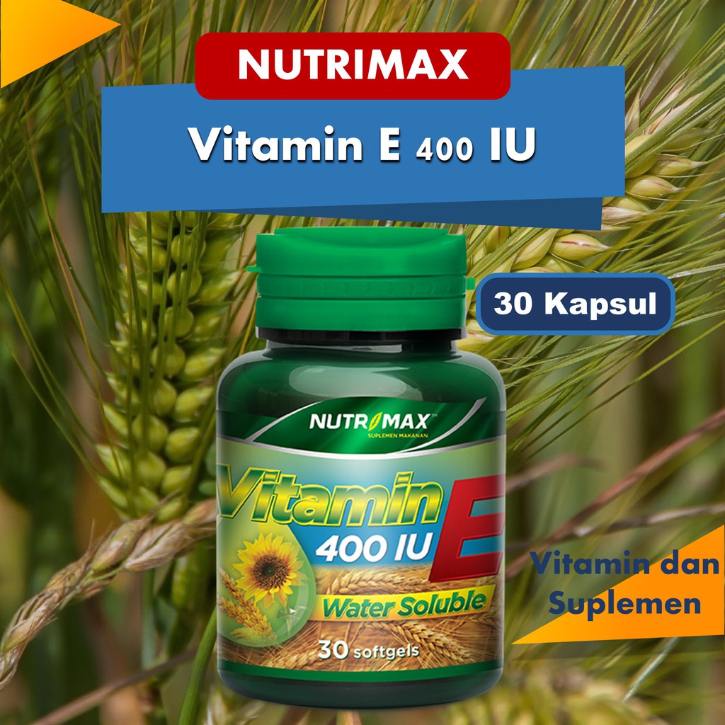 Jual Nutrimax Vitamin E 400 IU Anti Radikal Bebas Vitamin Antioksidan