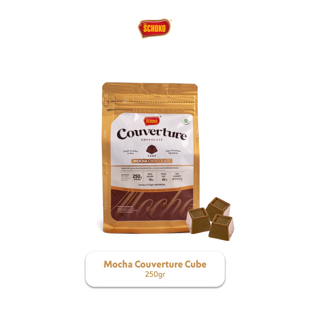 Jual Schoko Mocha Chocolate Couverture Cube Gr Coklat Kovertur