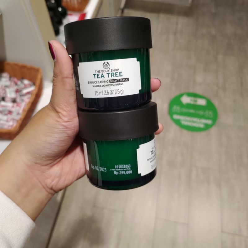 Jual The Body Shop Tea Tree Skin Clearing Night Mask Ml Shopee