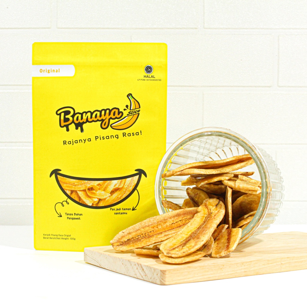 Jual Banaya Slice Keripik Pisang Rasa Original Snack Oleh Oleh Khas