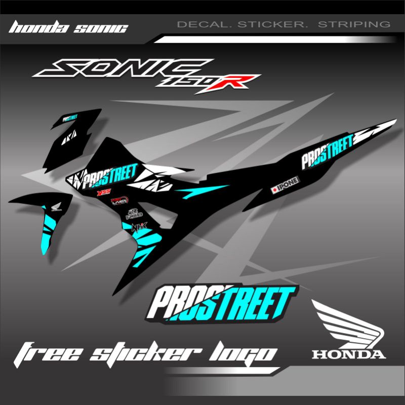 Jual Striping Sonic Custom Suka Suka Stiker Striping Variasi Motor