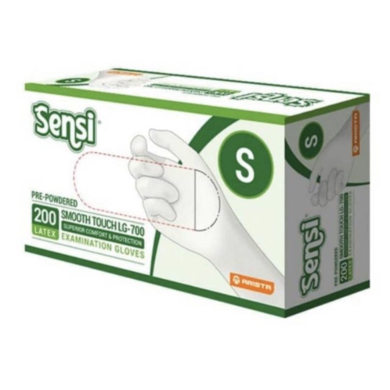 Jual Sensi Gloves Sarung Tangan Latex Medis Karet Disposable Karet S