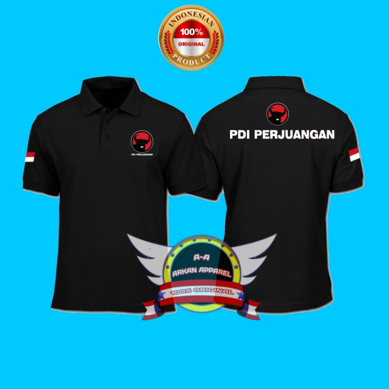 Jual KAOS KERAH PDI PERJUANGAN KAOS POLO SHIRT PDIP Shopee Indonesia