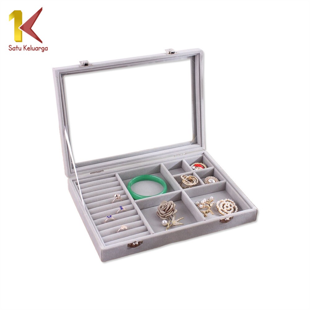 Jual Satu Keluarga Kotak Perhiasan K22 Seserahan Jewelry Box Cincin