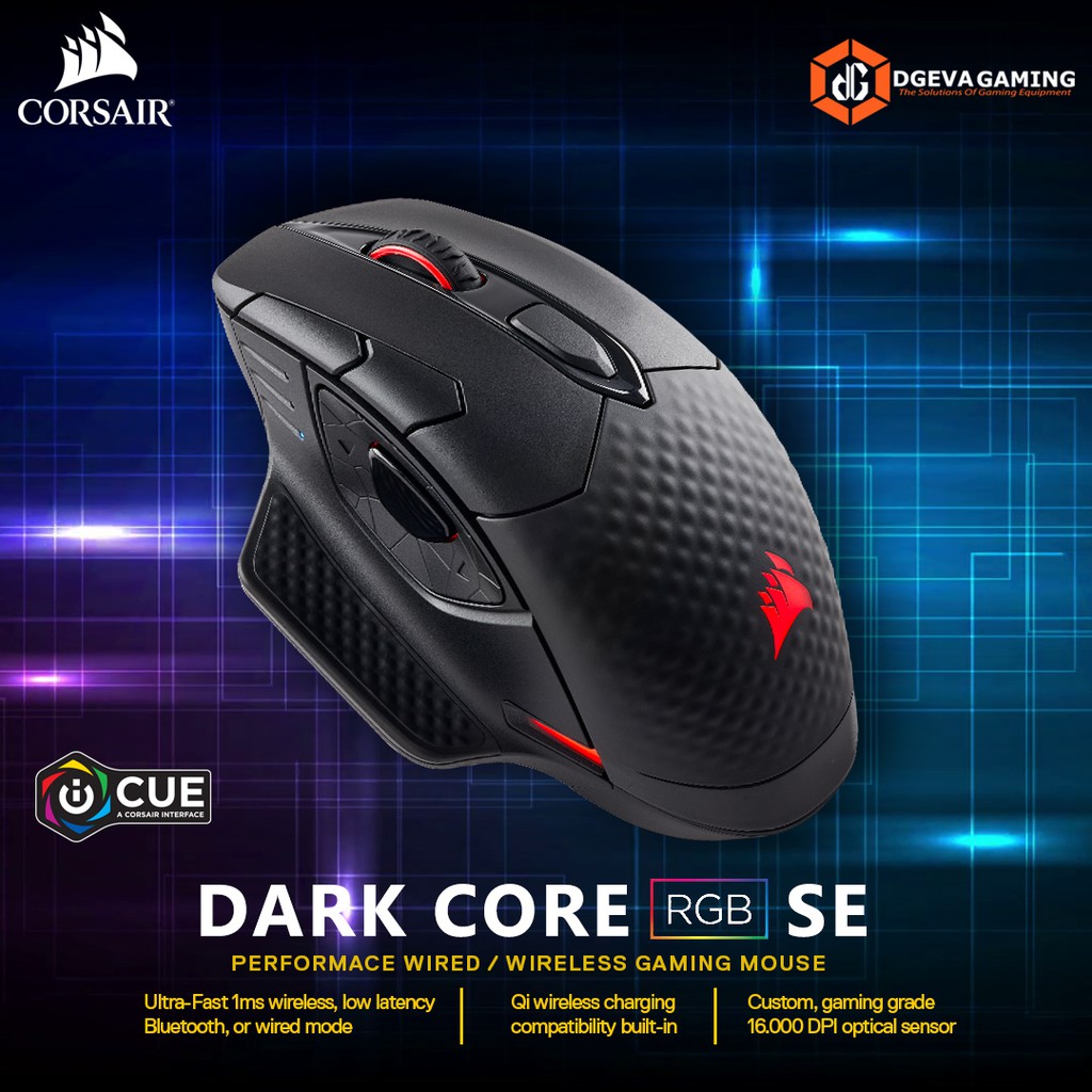 Jual Corsair Dark Core Rgb Se Performance Wired Wireless Gaming