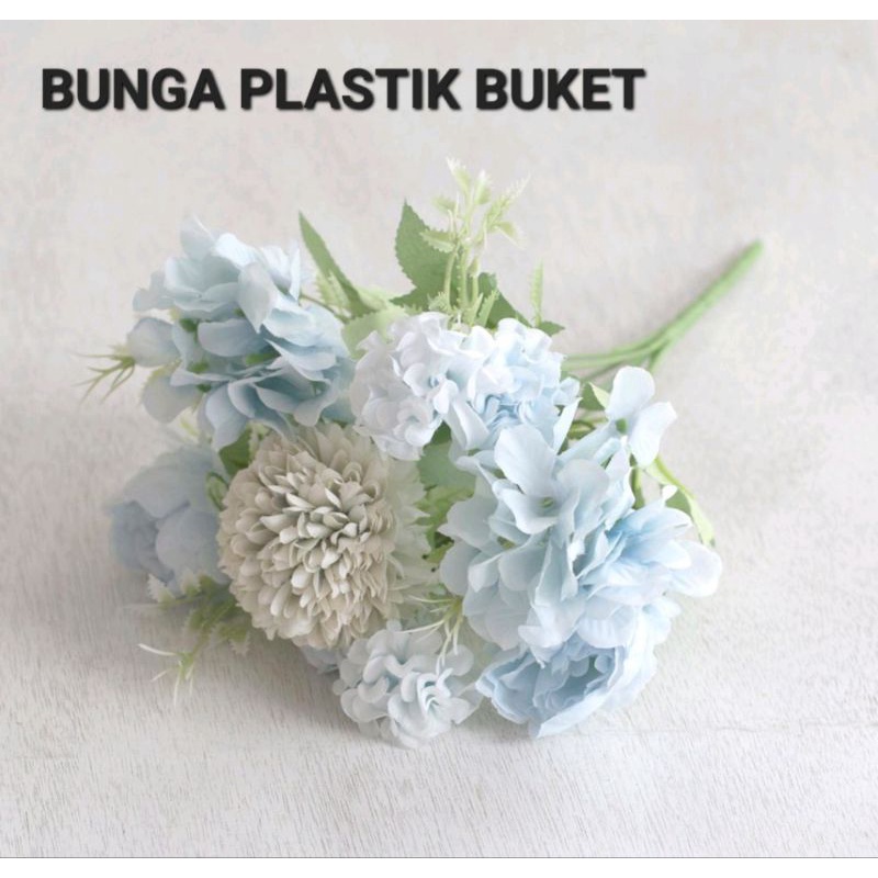 Jual Bunga Hydrangea Mix Bunga Plastik Shopee Indonesia