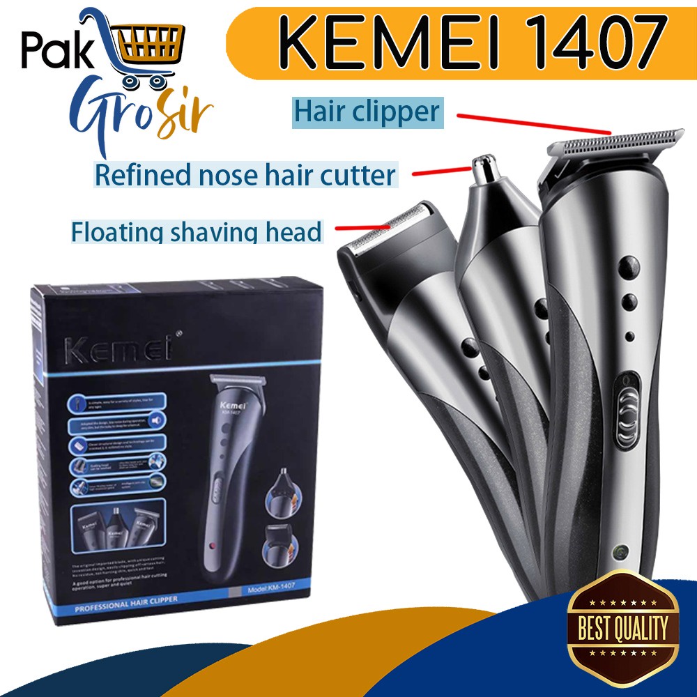 Jual VARIAN KEMEI 3 IN 1 Alat Mesin Cukur Rambut Jenggot Elektrik