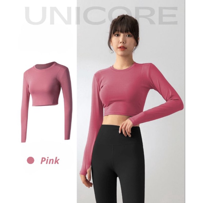 Jual UC LIVY Series Long Sleeve Crop Shirt Atasan Baju Olahraga Gym