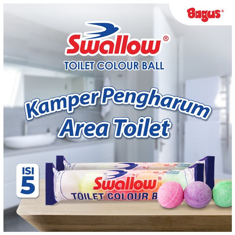 Jual Kamper Swallow Toilet Colour Ball Isi Kapur Barus Color Kamar