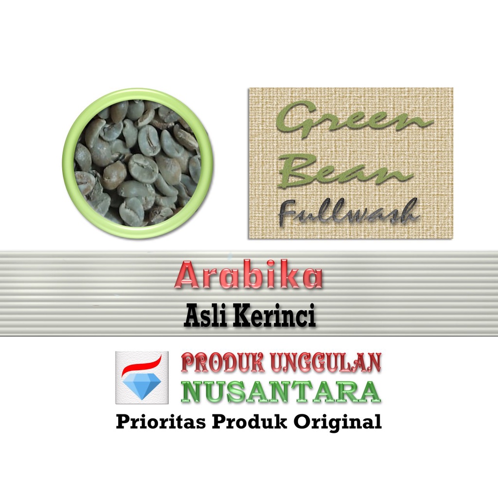 Jual Kopi Arabika Green Bean Fullwash Kerinci Jambi Kg