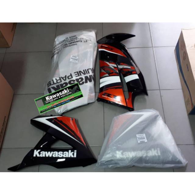 Jual Fairing Atas Bawah New Ninja Rr Se Orange Pasang Original