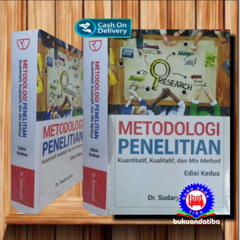 Jual Buku Metodologi Penelitian Kuantitatif Kualitatif Dan Mix Method Dr Sudaryono Shopee