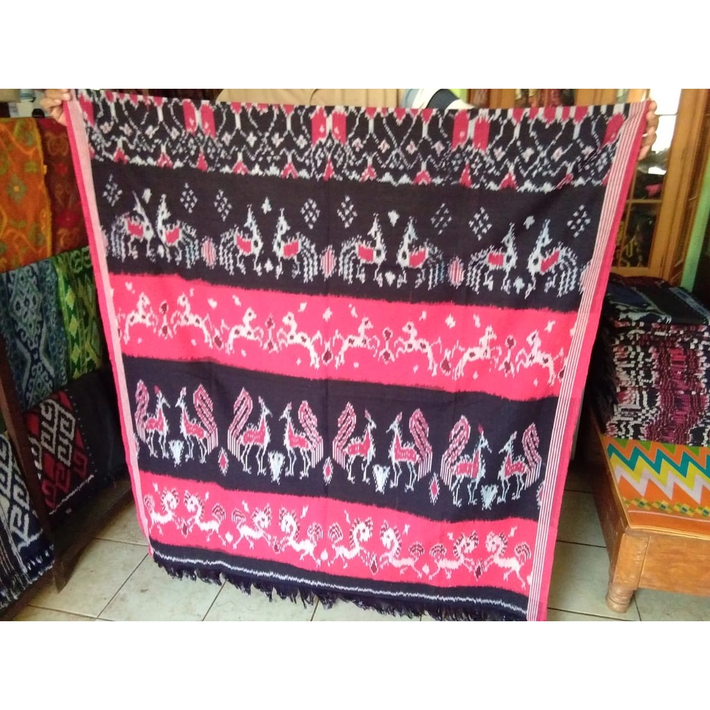 Jual Kain Blanket Tenun Ikat Troso Jepara Etnik Nusantara 120x240cm