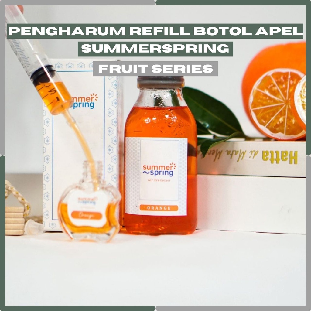 Jual Refill Pengharum Botol Apel Summer Spring Fruit Series Aroma Buah