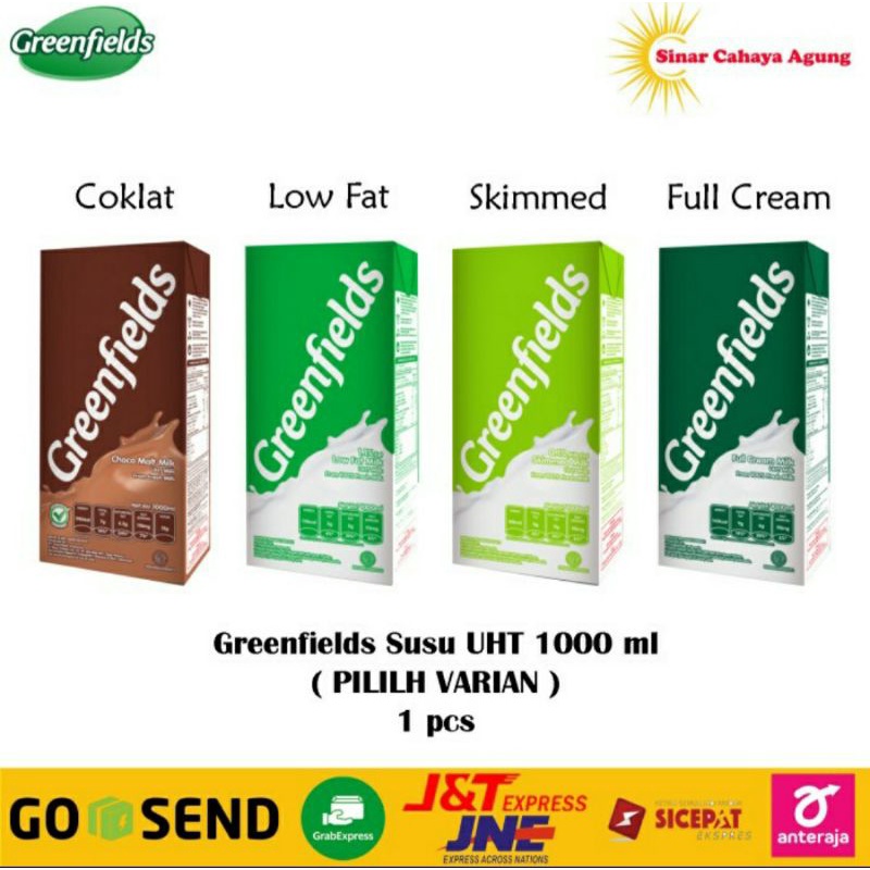 Jual Susu Greenfields Uht L All Varian Shopee Indonesia