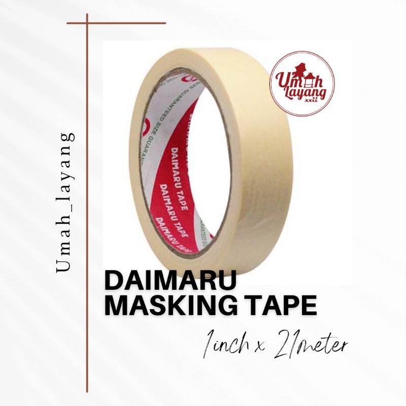 Jual Masking Tape Plaster Kertas Daimaru Inch X Meter