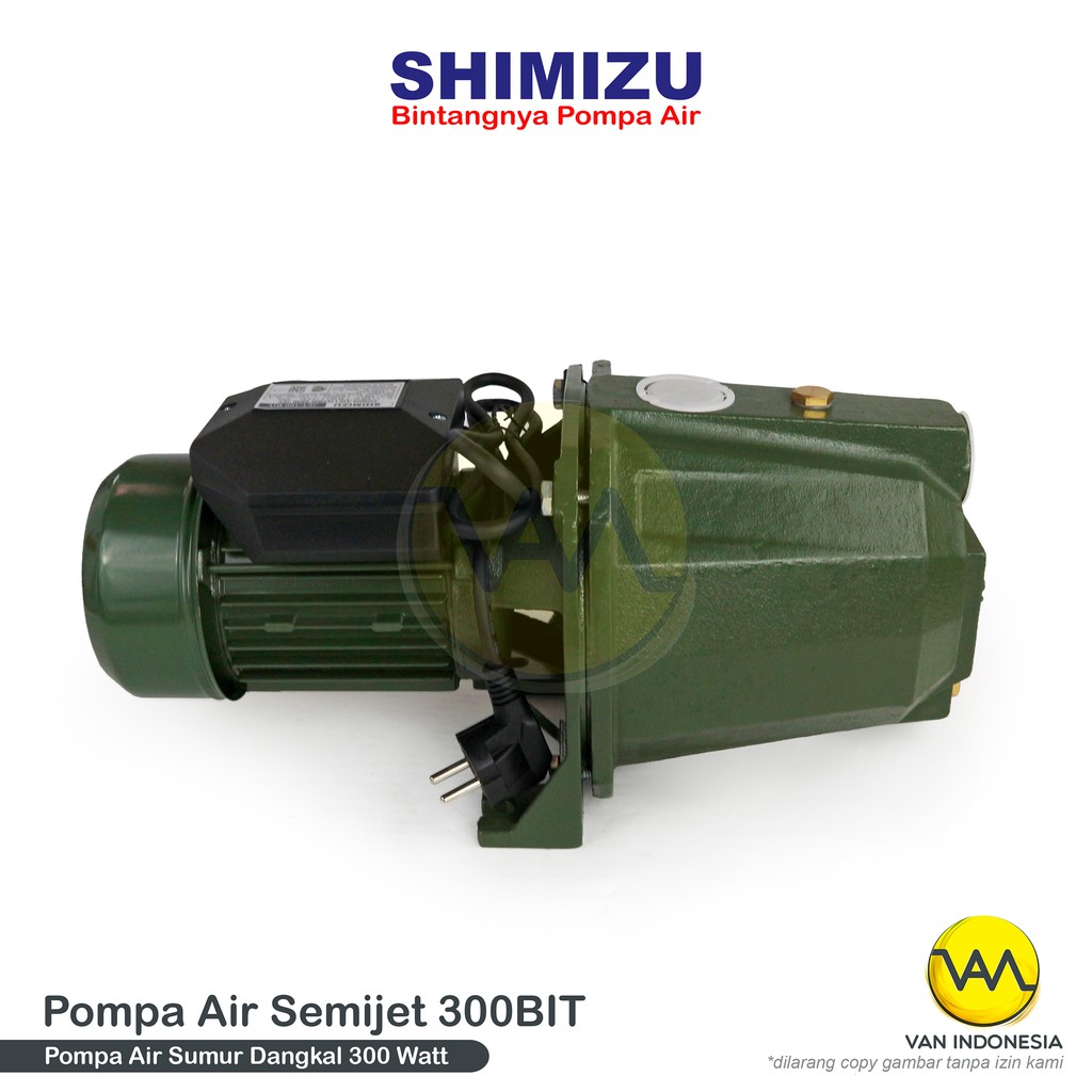 Jual Pompa Air Sumur Dangkal Semi Jet Shimizu JET 300 BIT Manual