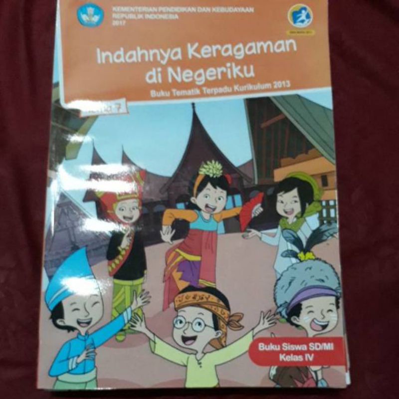 Jual Buku Tematik SD Kelas 4l Tema 7 Indahnya Keragaman Negeriku Revisi