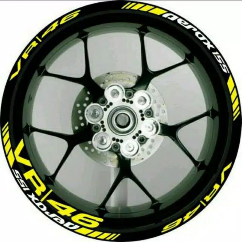 Jual Stiker List Velg Yamaha Aerox Vr New Cutting Sticker