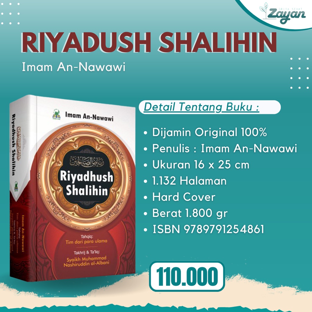 Jual Riyadhush Shalihin Imam An Nawawi Original 100 Syaikh Muhammad