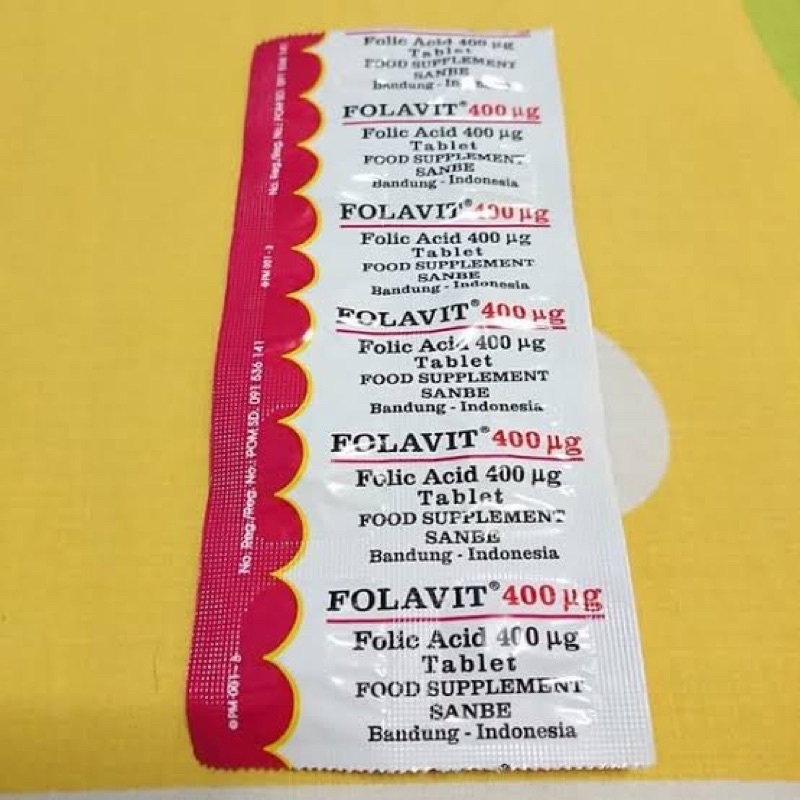 Jual Folavit Folic Acid Strip Isi Tablet Shopee Indonesia