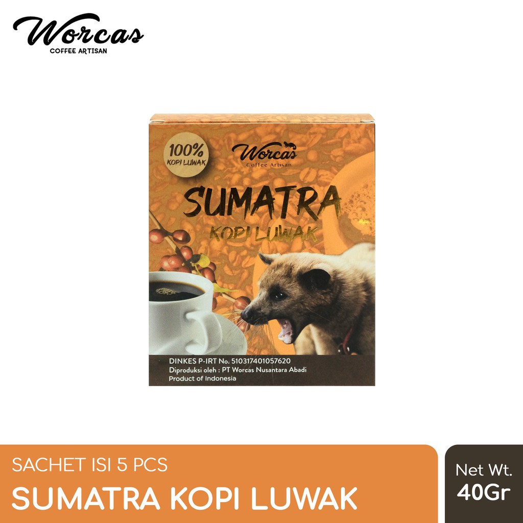 Jual WORCAS Sumatra Kopi Luwak Sachet 5pcs Shopee Indonesia