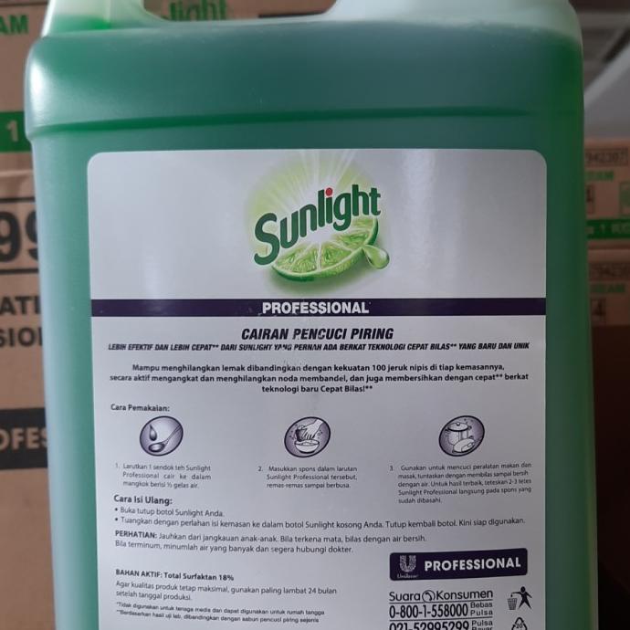 Jual Sunlight Liter Lt Sabun Cuci Piring Jerigen Galon Shopee