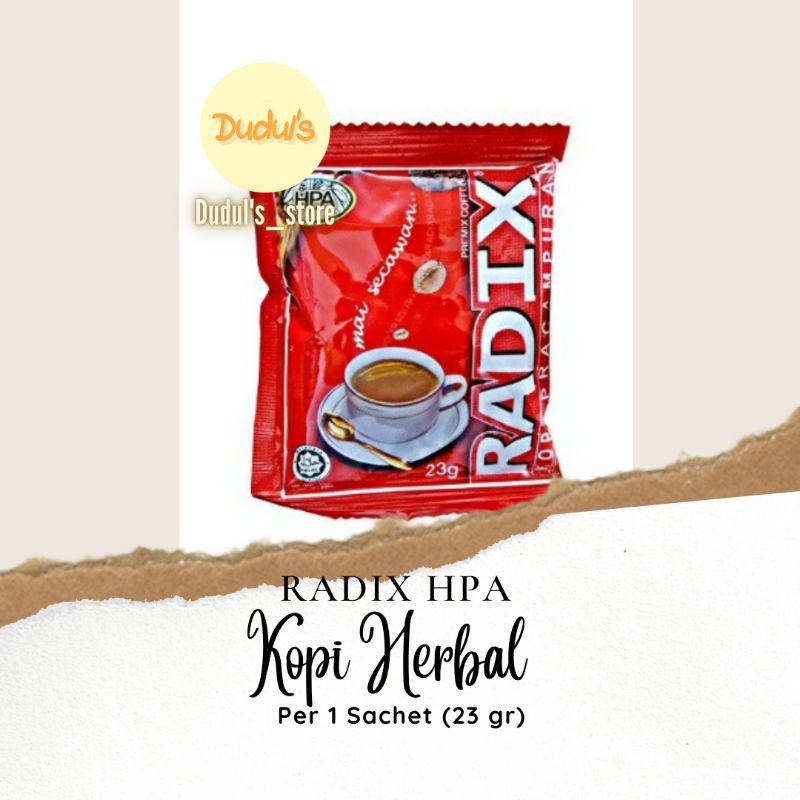 Jual Kopi Pracampuran RADIX Kemasan Per Sachet 32 Gr Shopee Indonesia