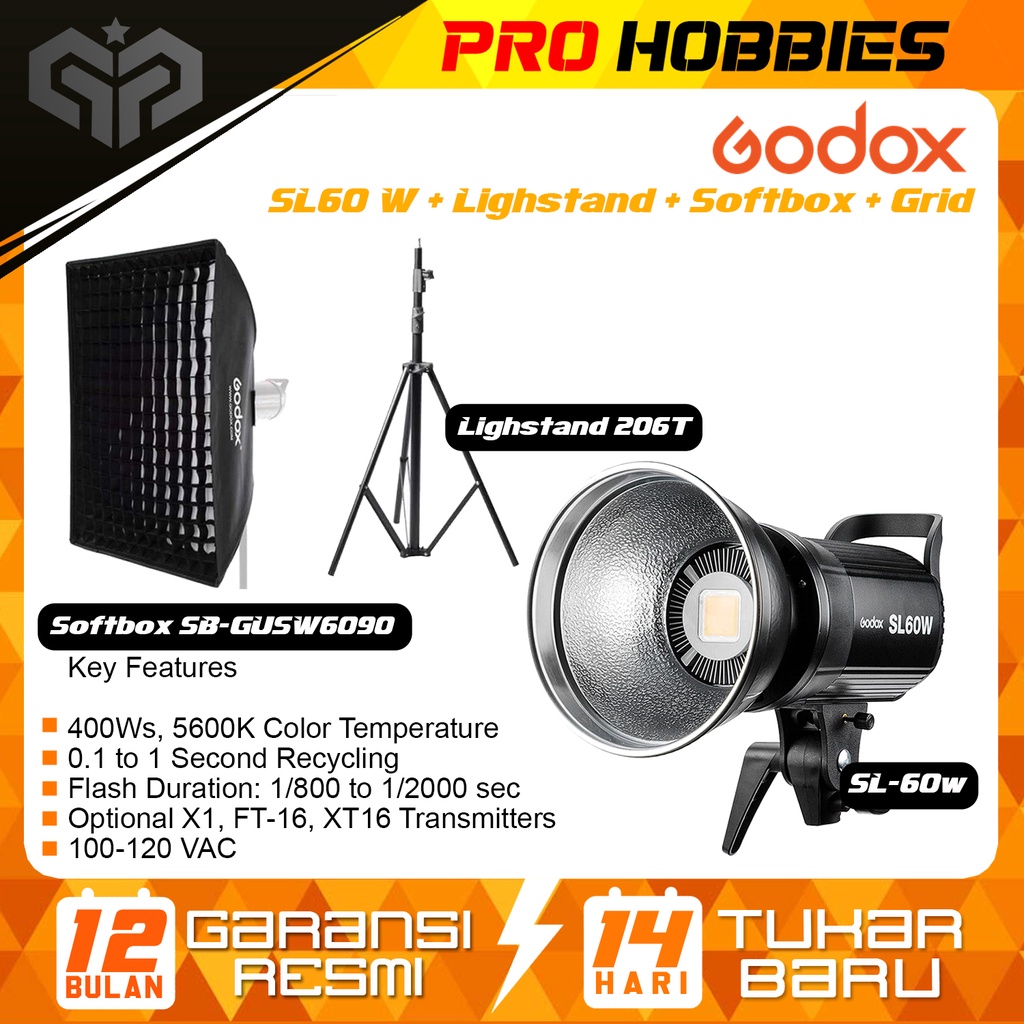 Jual Godox Sl W Sl W Sl W Lighstand Softbox Grid Original