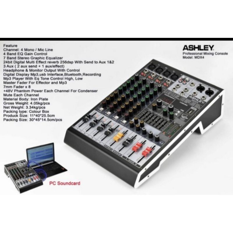 Jual Mixer Ashley Mdx Original Mdx Channel Usb Bluetooth Soundcard