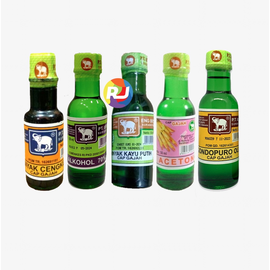 Jual Minyak Cap Gajah 50ml Gondopuro Aceton Cengkeh Alkohol