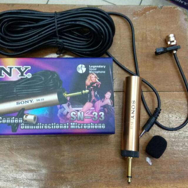 Jual Mic Clip On Jepit Condenser Sony Shopee Indonesia