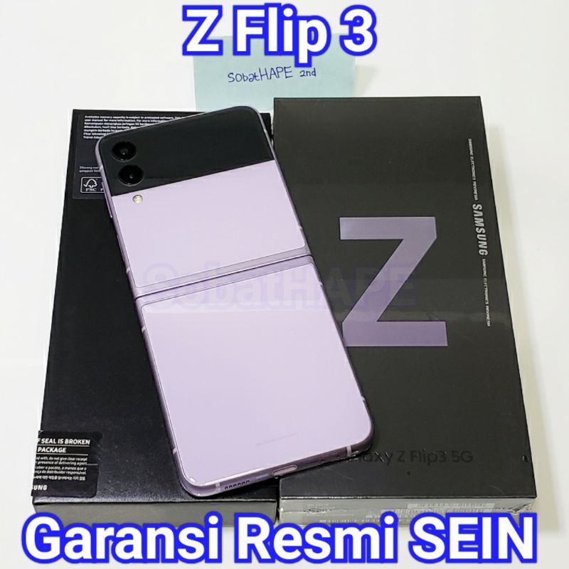 Jual HP Samsung Z Flip 3 256GB 5G Resmi SEIN Dual Sim 2nd Fullset Mulus