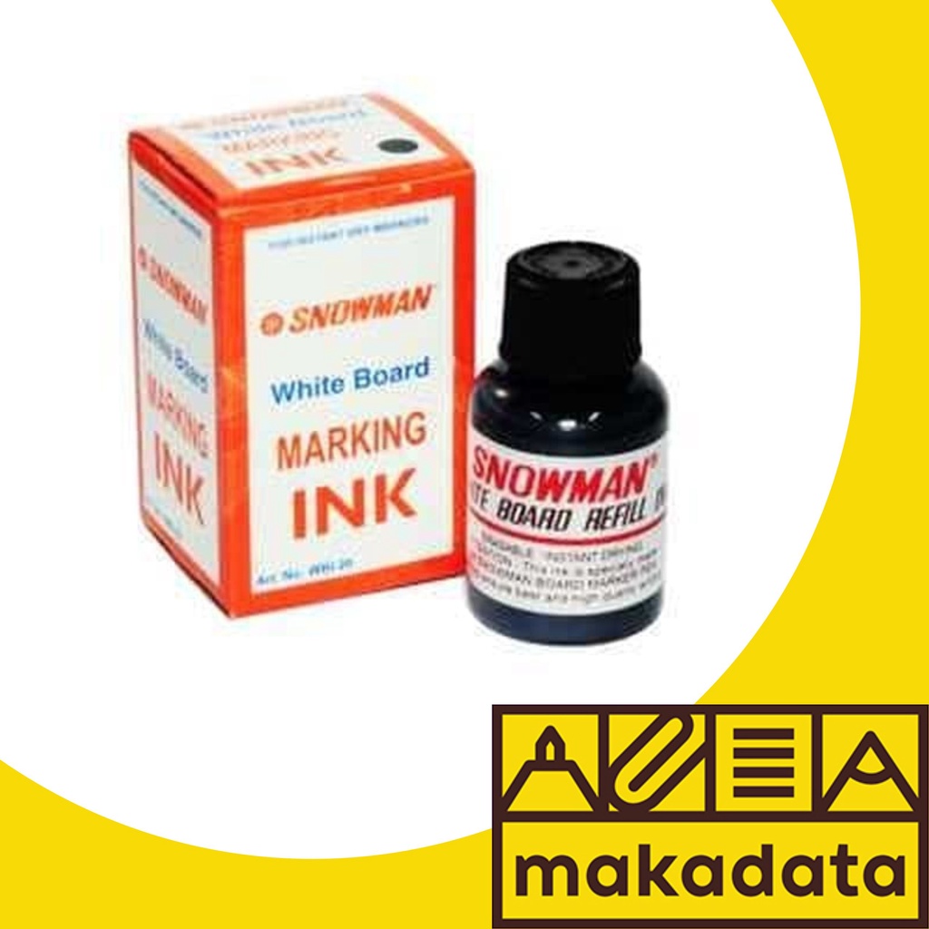 Jual Isi Tinta Refill Tinta Spidol White Board Snowman Murah Shopee