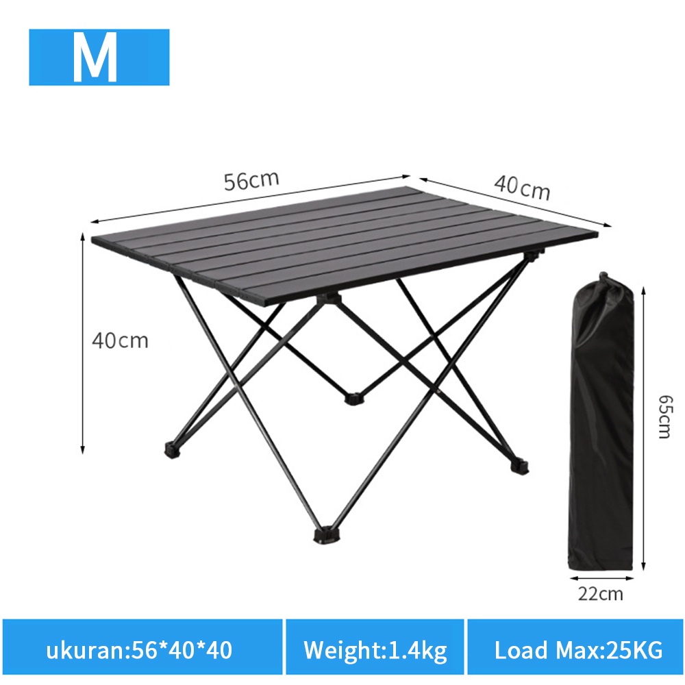 Jual OneTwoFit Meja Meja Lipat Outdoor Aluminium Meja Lipat Camping