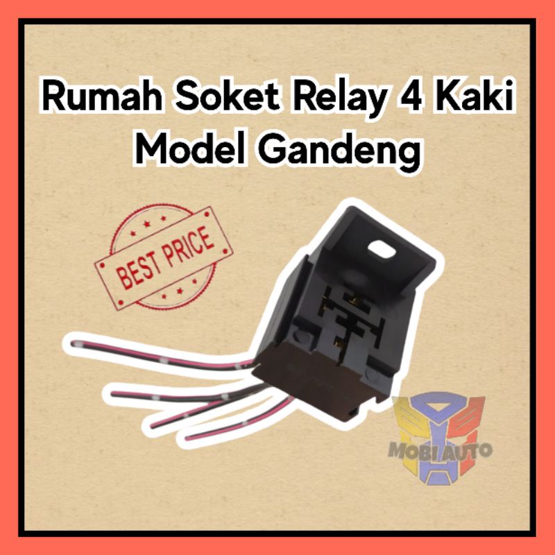 Jual Rumah Soket Socket Relay Riley 4 Kaki Model Bangku Gandeng